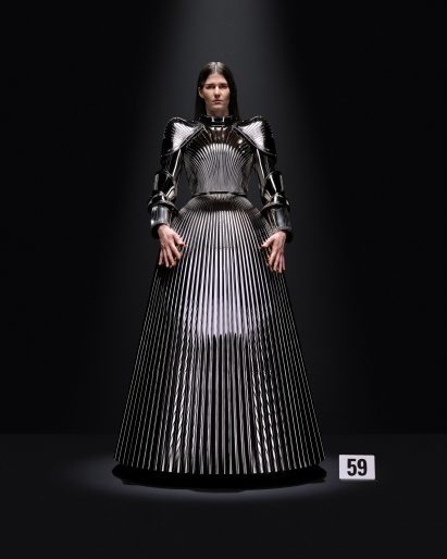 Photo of a 3D-printed dress