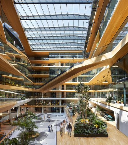Atrium of office in Amsterdam