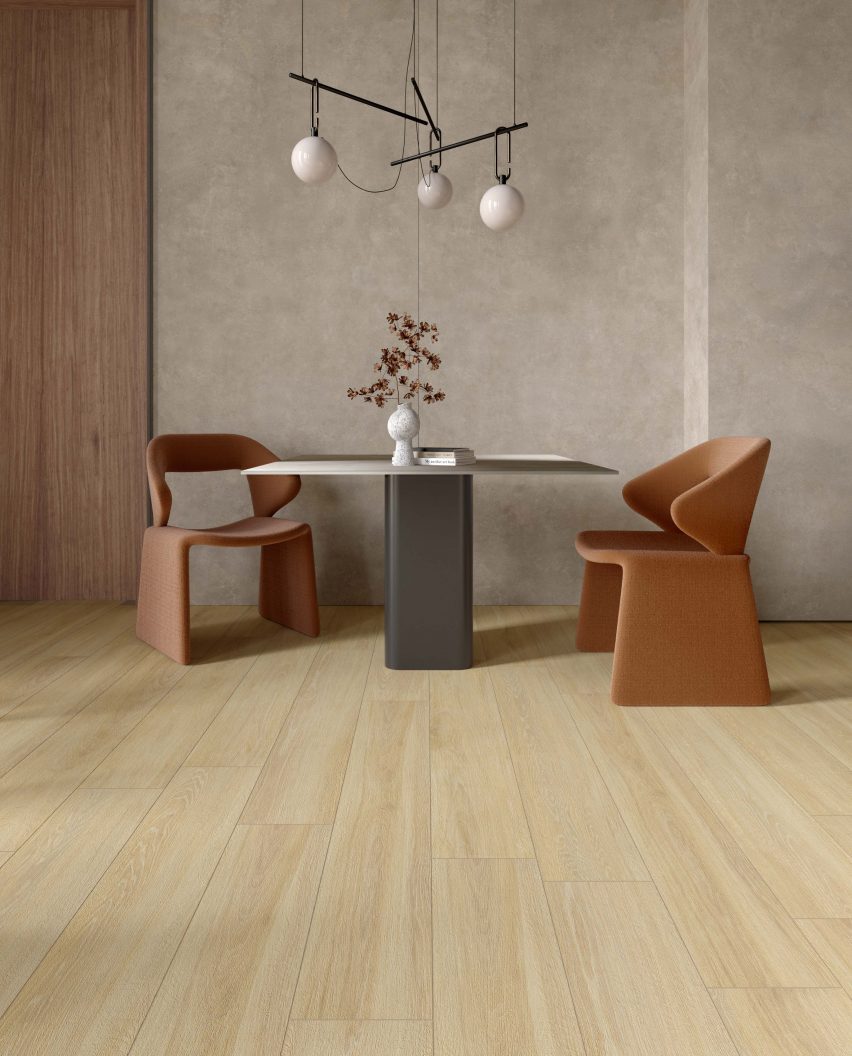 Oak wood-style tiles