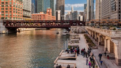 Chicago riverwalk