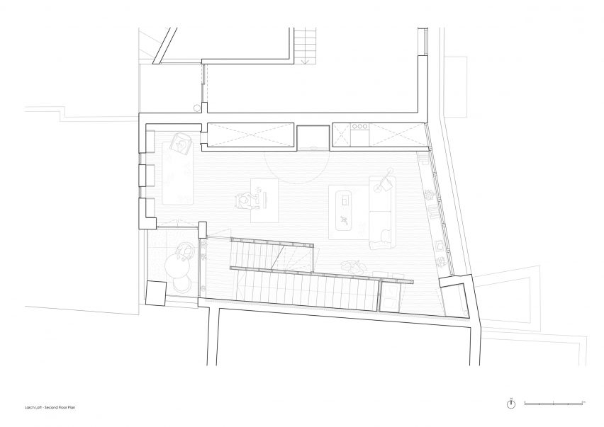 Second floor of Larch Loft extension by Whittaker Parsons