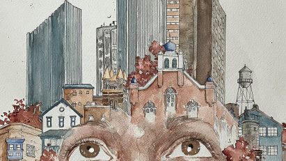Illustration from the cover of The City Authentic by David A Banks