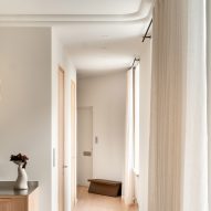 Hallway interior of Cloudy Outlines apartment by Note Design Studio