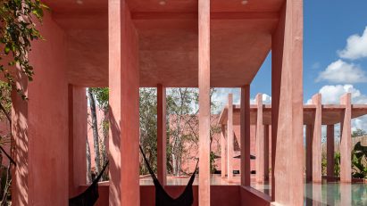Red housing in Mexico