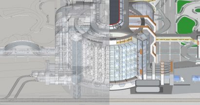 Visualisation of a campus in Melton Mowbray, England