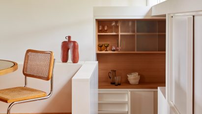 Lounge of City Beach residence in Perth by Design Theory