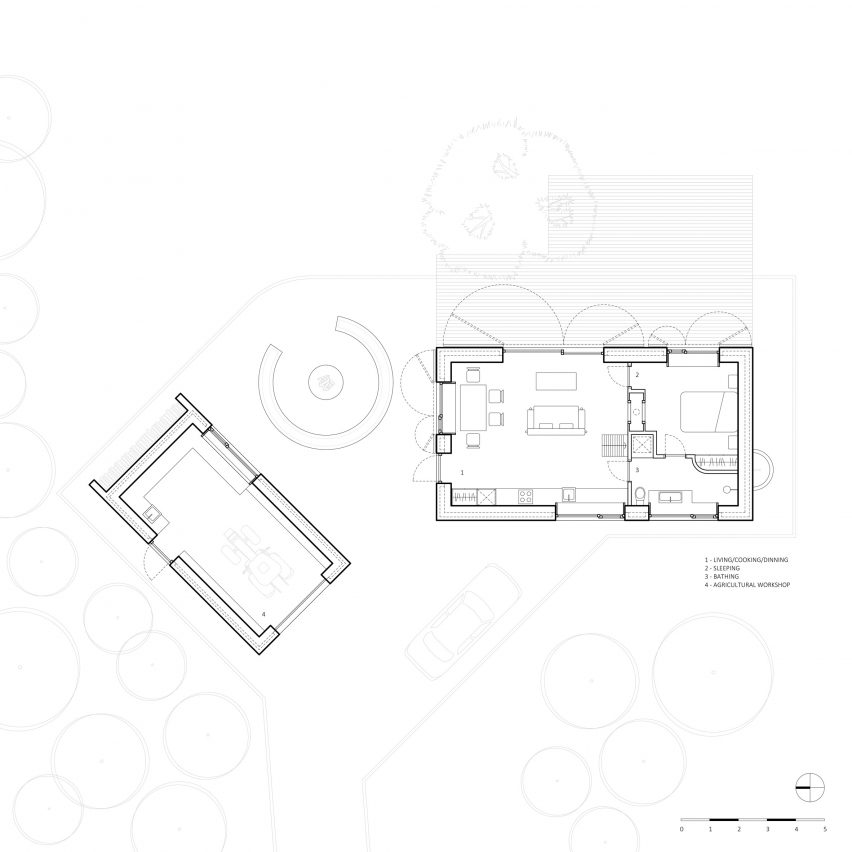 Dom Las by Studio Onu plans
