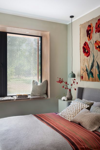 Window seat in Polish home