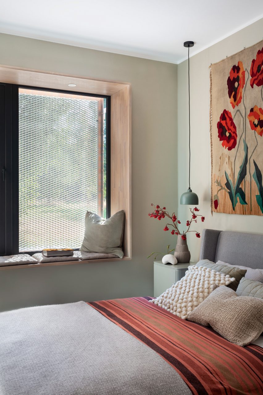 Window seat in Polish home