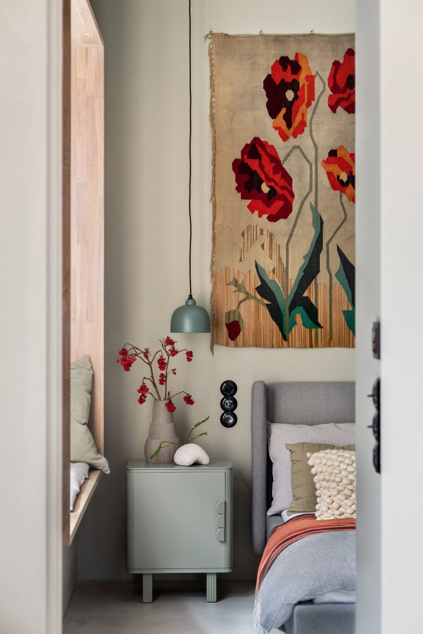 Bedroom inside Polish house