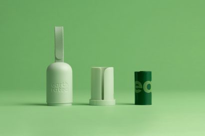 Dog poop bags and dispenser by Earth Rated