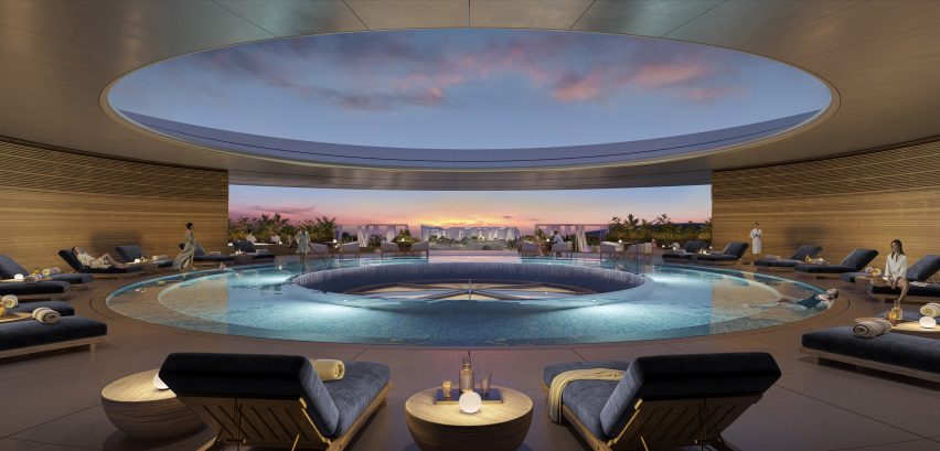 Top floor of Equinox Resort Amaala