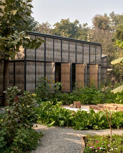 Exterior of Farm 8 artist residence by Studio Array