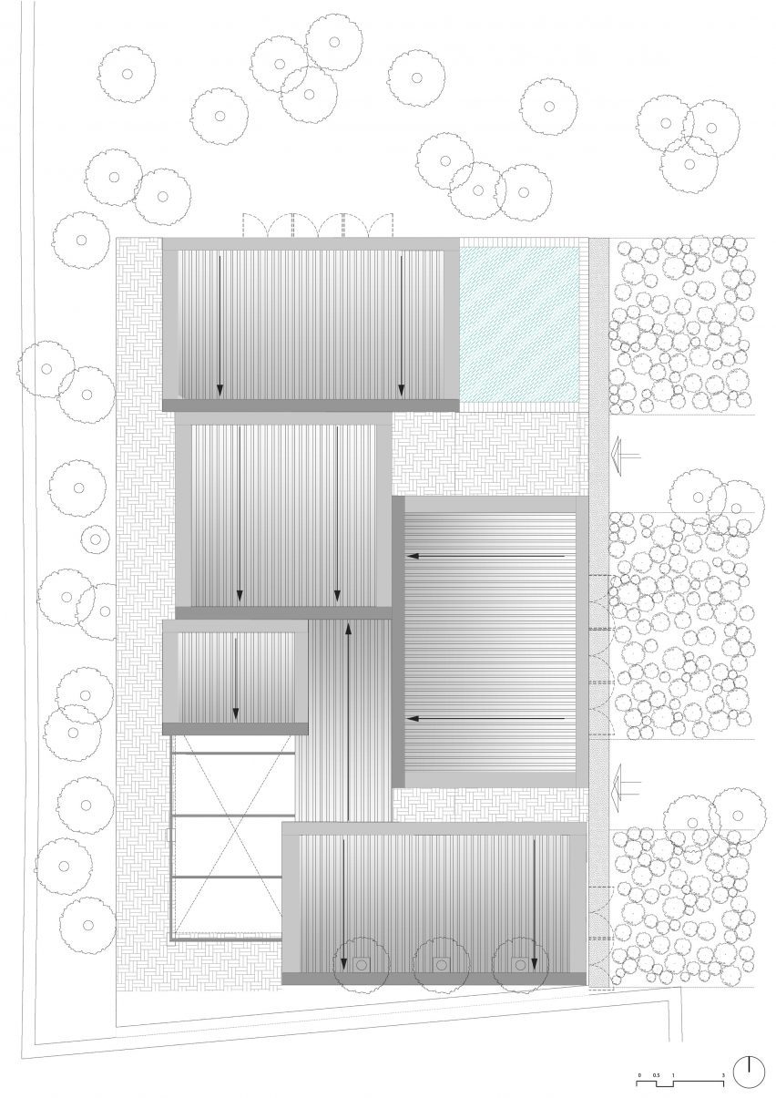 Roof plan of Farm 8 by Studio Array
