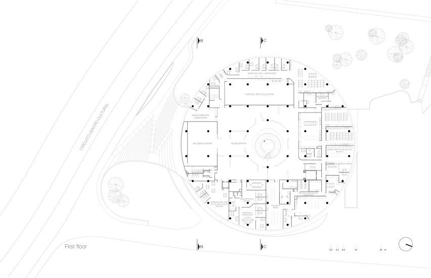 The National Biodiversity Pavilion in Mexico plans