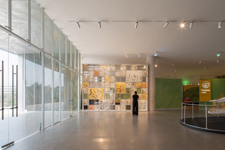The lobby of the National Biodiversity Pavilion in Mexico