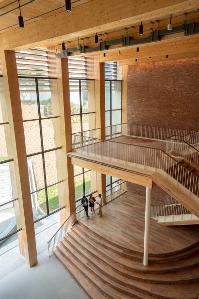 Interior of Gaia at NTU in Singapore by Toyo Ito