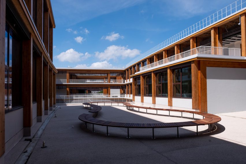 Exterior of Gaia at Nanyang Technological University in Singapore by Toyo Ito