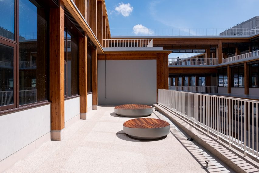 Exterior of Gaia at Nanyang Technological University in Singapore by Toyo Ito