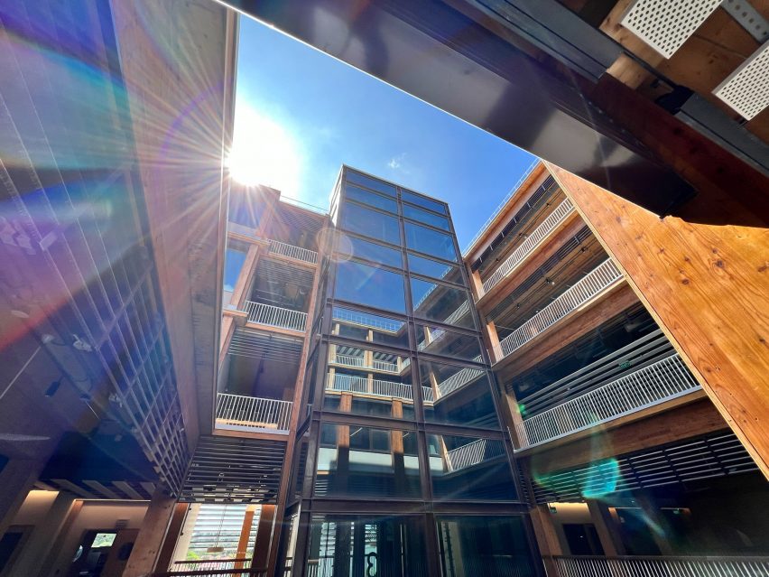 Exterior of Gaia at Nanyang Technological University in Singapore by Toyo Ito