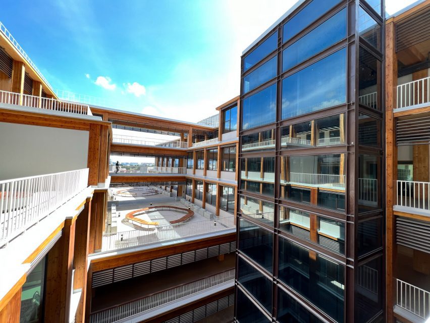 Exterior of Gaia at Nanyang Technological University in Singapore by Toyo Ito