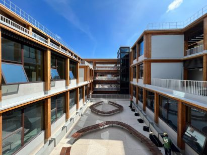 Exterior of Gaia at Nanyang Technological University in Singapore by Toyo Ito