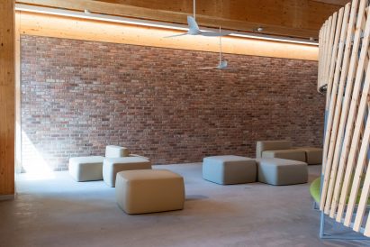 Interior of Gaia at Nanyang Technological University in Singapore by Toyo Ito