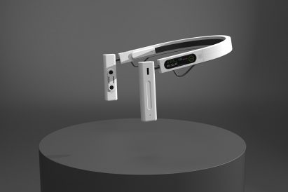 A wearable fitness device display