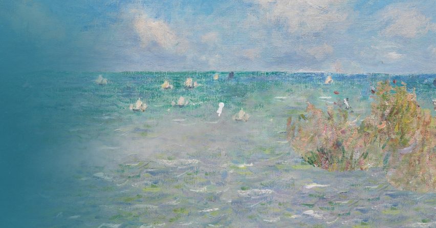 Still from The Master's Pupil game by Pat Naoum with a Claude Monet painting