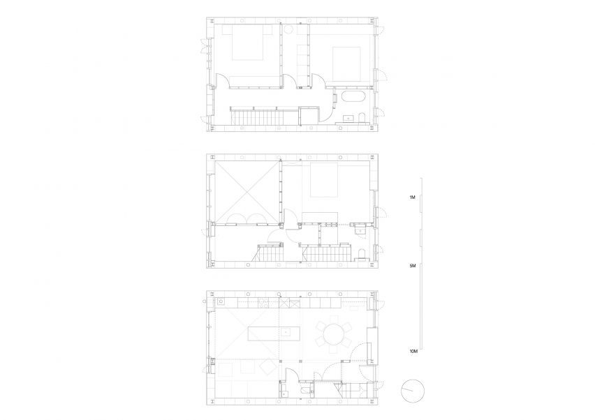 Floor plans of Hempcrete Mewshouse by Cathie Curran