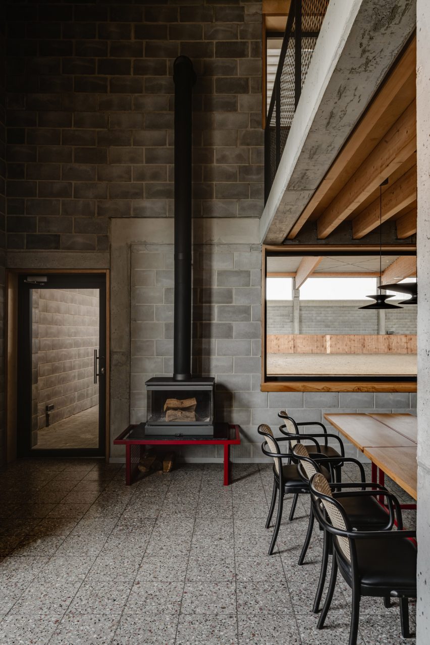 Interior of Horse House by Wiercinski Studio