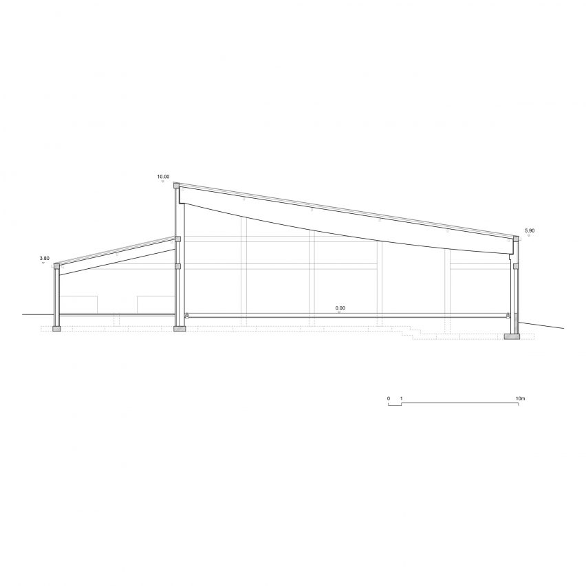 Section of Horse House by Wiercinski Studio