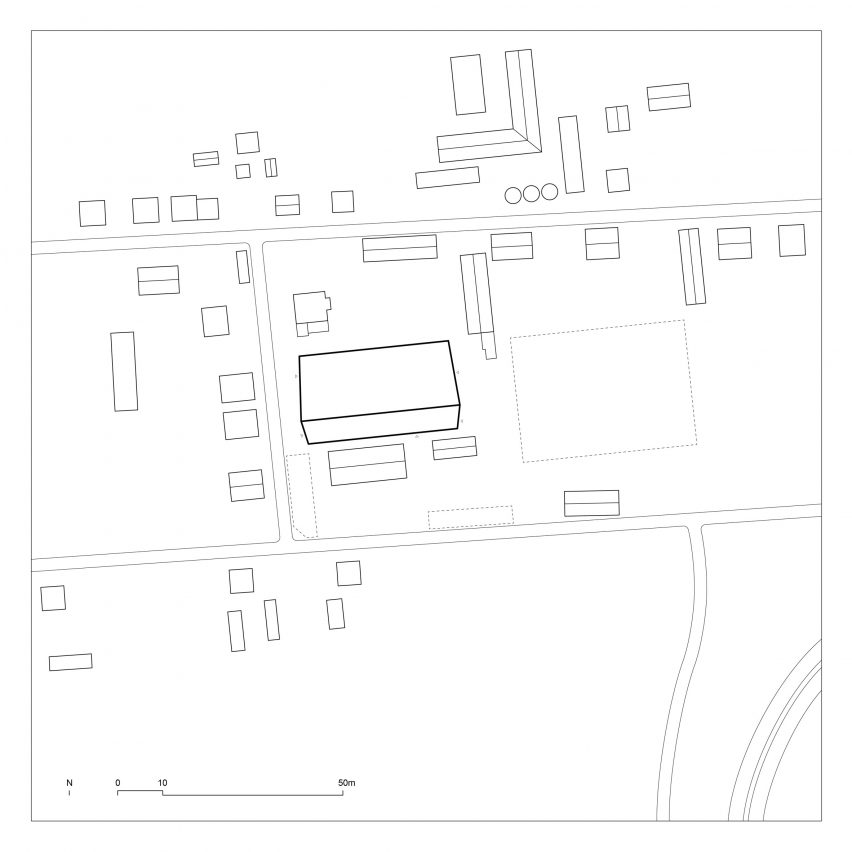 Site plan of Horse House by Wiercinski Studio
