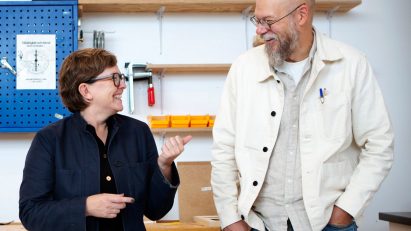 Portrait of IKEA global design managers Eva Lilja Löwenhielm and Johan Ejdemo