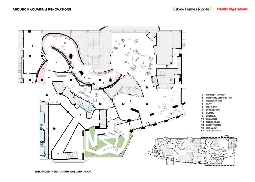 Insectarium floor plan