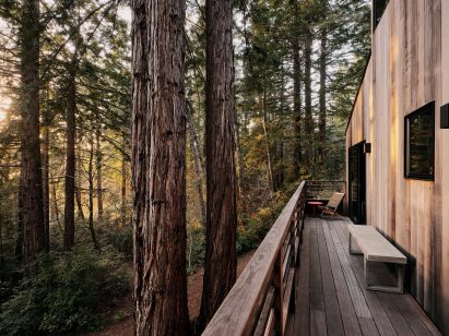 Wood-clad 1970s cabin