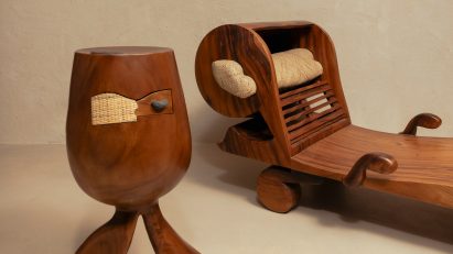 Kim Mupungilaï creates “self portrait” of dual identity for New York furniture exhibition
