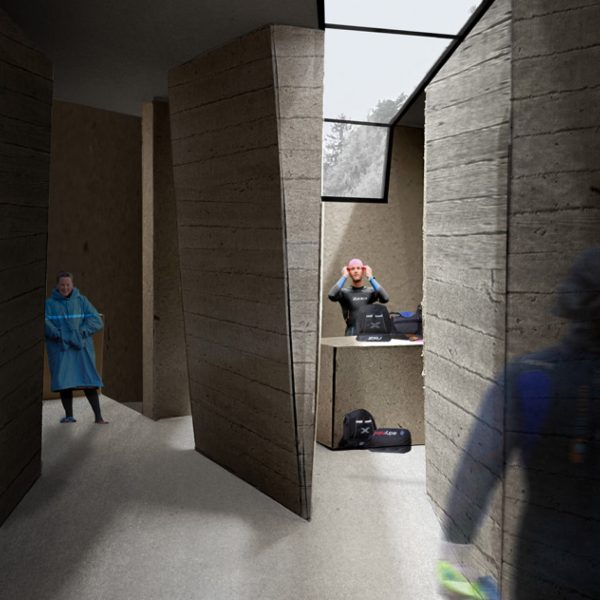 Rendering of a learning centre in the Lake District, England