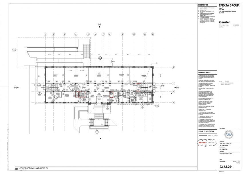 Level 1 construction plan