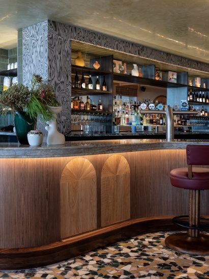 Counter of Manly Pacific hotel bar