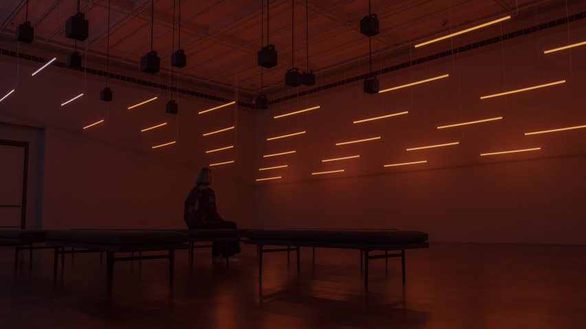 Photo of the Machine Auguries: Toledo installation by Alexandra Daisy Ginsberg