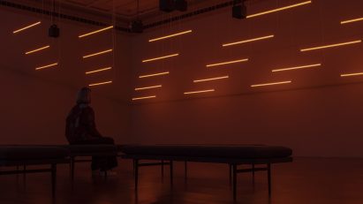 Photo of the Machine Auguries: Toledo installation by Alexandra Daisy Ginsberg