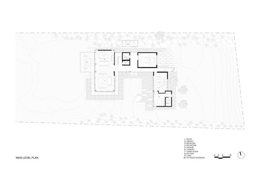 Main level floor plan