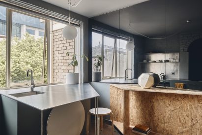 Dining area of Microloft apartment