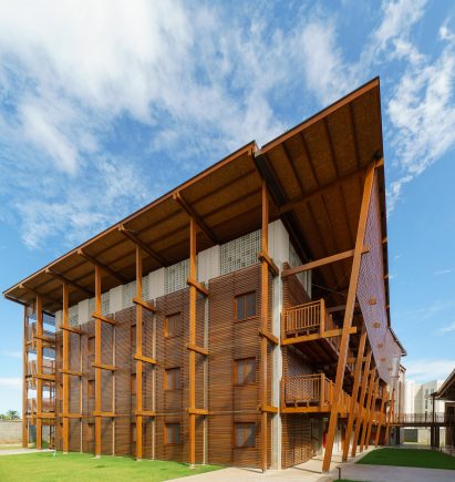 Wooden convent by Mixtura
