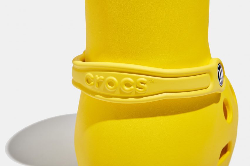 MSCHF and Crocs yellow boot collaboration