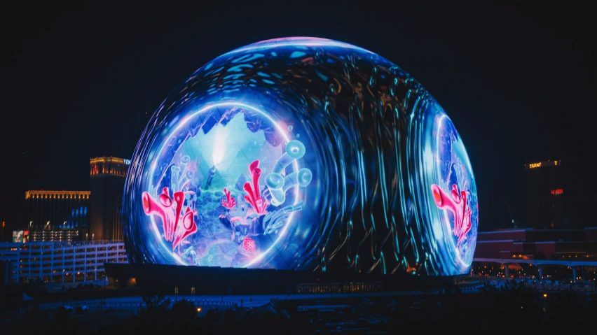 Exterior of MSG Sphere Las Vegas