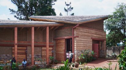 Rammed-earth arts centre in Kampala