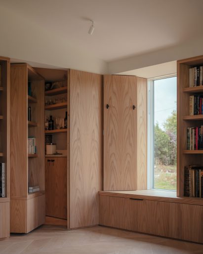 Wooden storage area