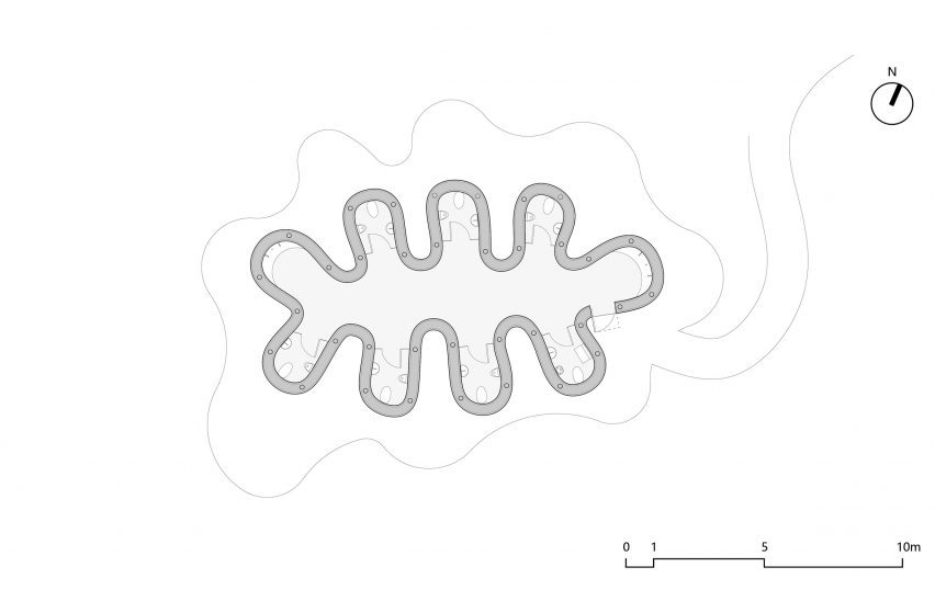 Plan of Amoeba Public Restroom